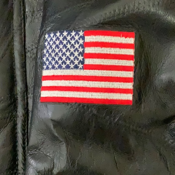 Men’s Leather Patchwork bomb… - Picture 5 of 16